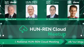 Main speakers of the HUN-REN Cloud Meetup event